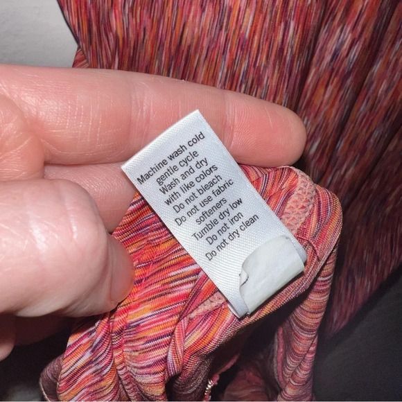 Athleta Orange Athletic Running Top with Zipper Pouch, Women’s Size Small - Picture 9 of 9